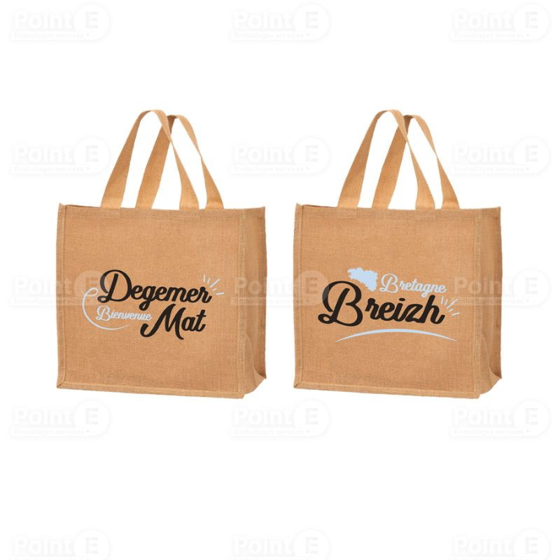 Cabas jute "Degemer Mat" Cabas jute "Degemer Mat"