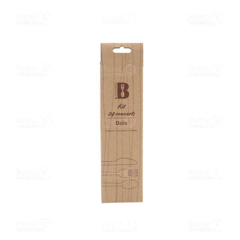 Kits couverts 24 pièces - Bois Kits couverts 24 pièces - Bois