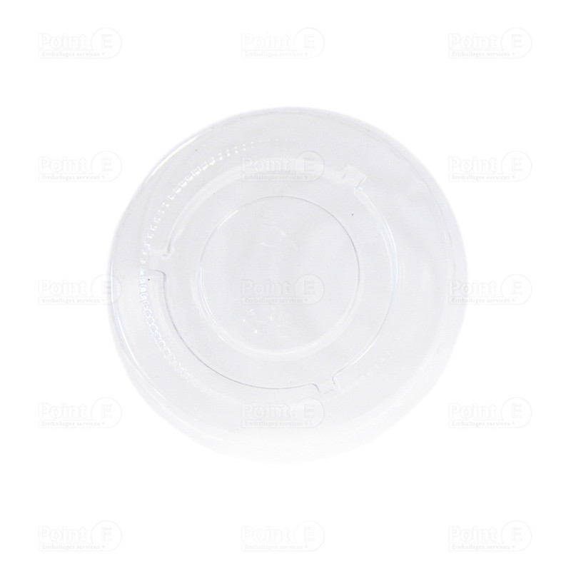 Couvercles ronds pour pots à sauce Bagasse Couvercles ronds pour pots à sauce Bagasse
