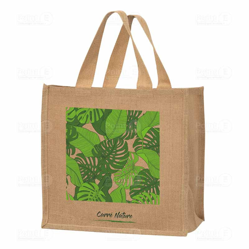 Cabas jute "Feuilles" Cabas jute "Feuilles"