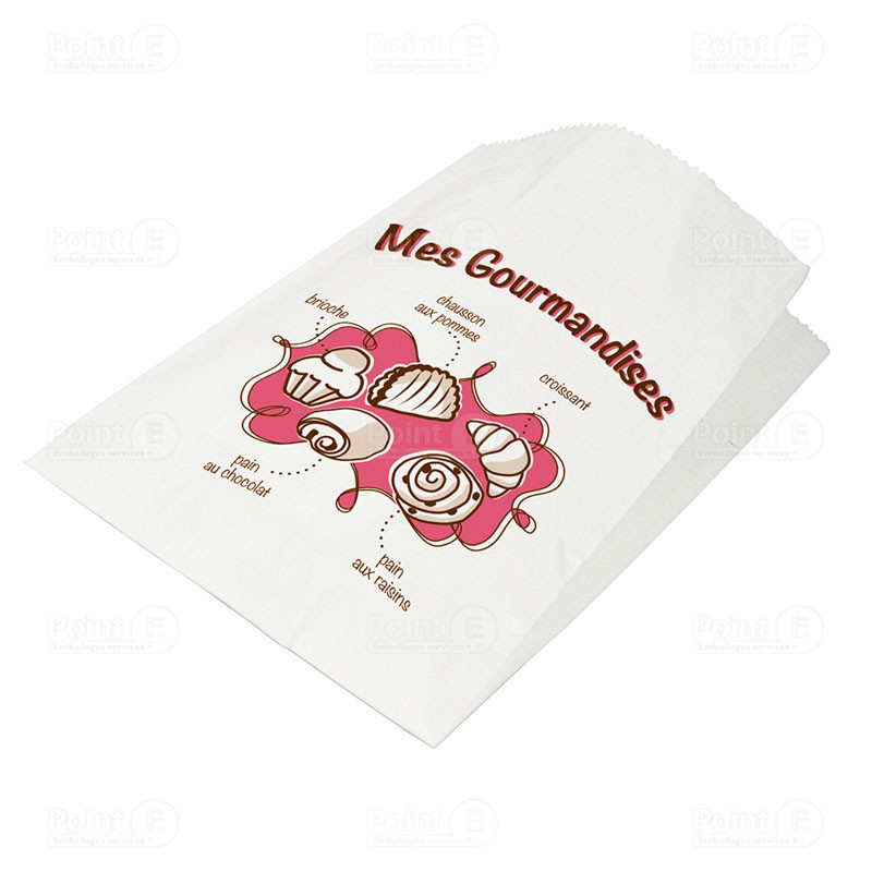 Sacs croissants "Mes gourmandises" Sacs croissants "Mes gourmandises"