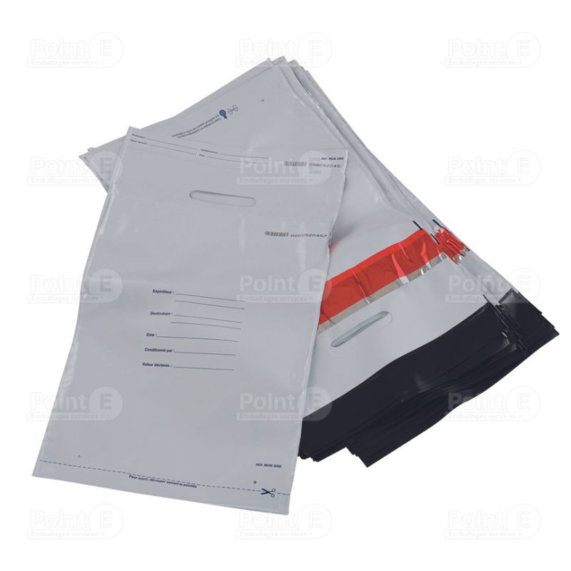 Sacs collecteurs sécurisés avec reçus détachables & poignée Sacs collecteurs sécurisés avec reçus détachables & poignée